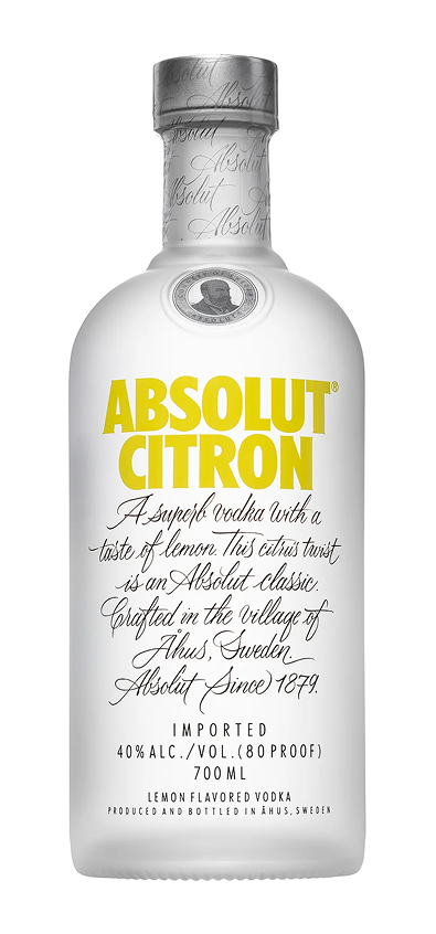 ABSOLUT CITRON VODKA 700ML BOTTLE