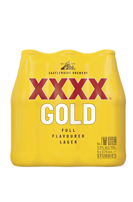 XXXX GOLD LAGER BT 375ML 6PK