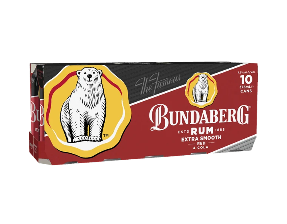 BUNDABERG RED CAN 375ML10PK