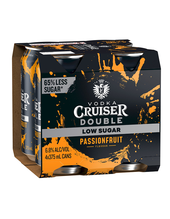 CRUISER DOUBLE PASSIONFRUIT LS 4PK