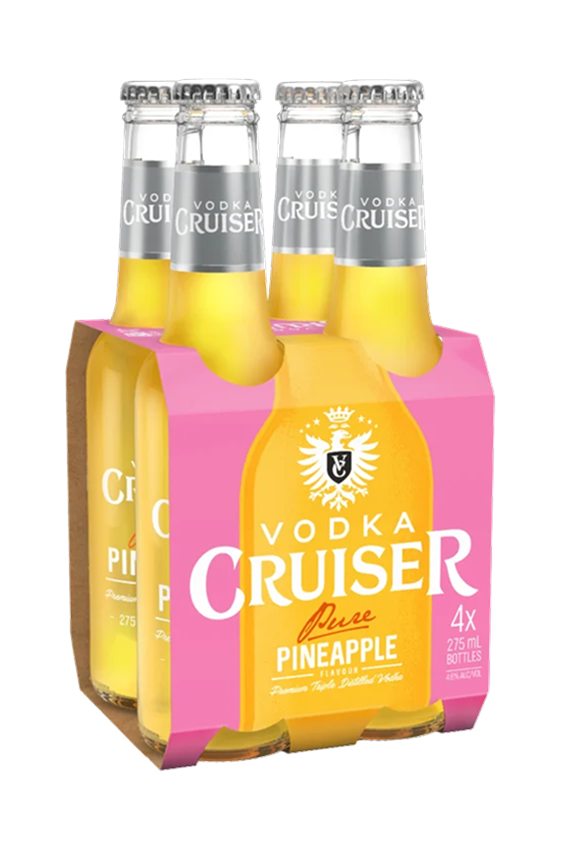 CRUISER PURE PINEAPPLE BT 275ML 4PK
