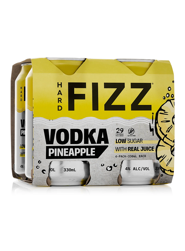 HARD FIZZ VODKA & PINEAPPLE 4PK