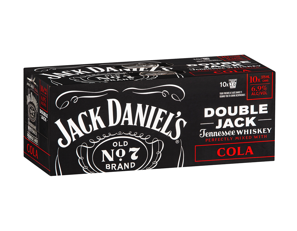 JACK DANIELS DOUBLE CAN 10PK