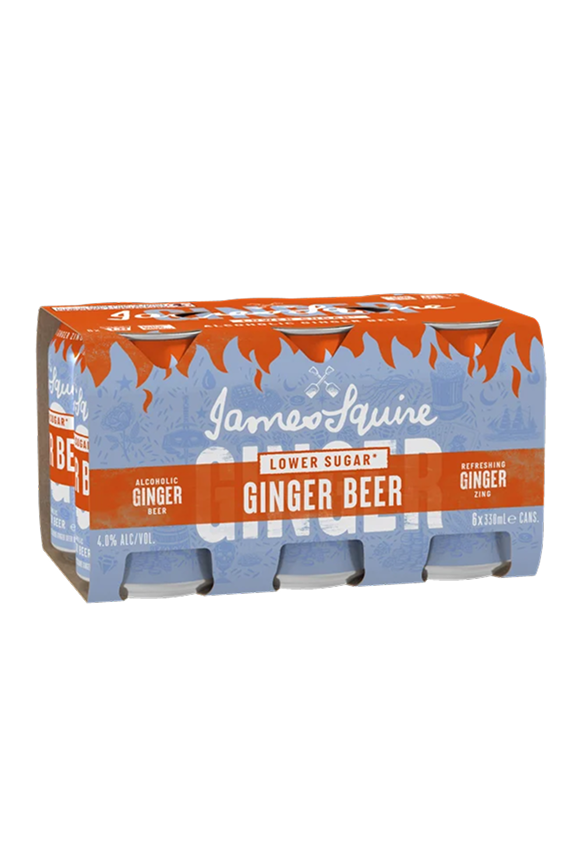 JAMES SQUIRE LOW SUG GINGER BEER 6PK