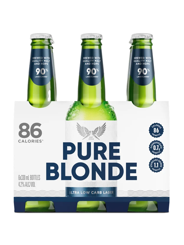 PURE BLONDE BT 330ML 6PK