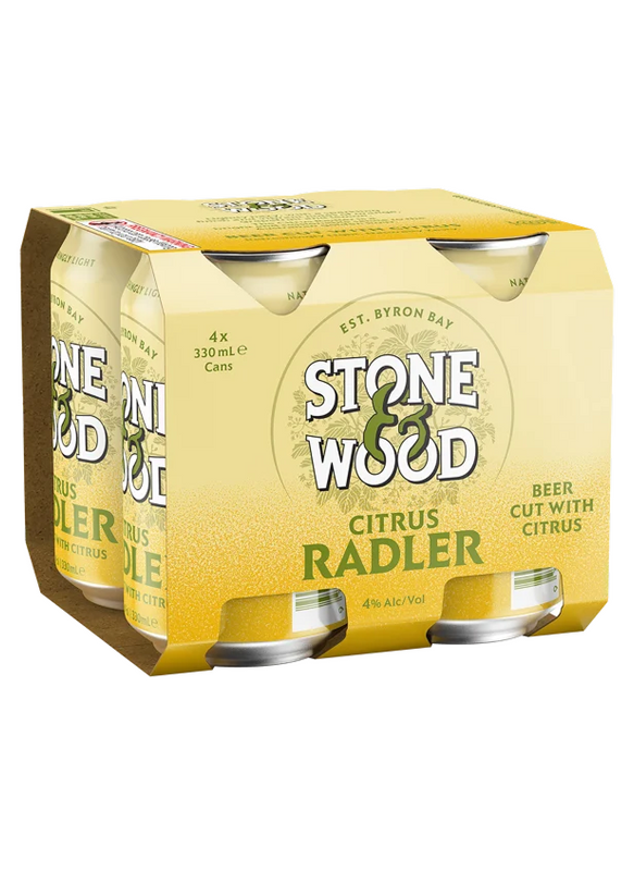 STONE & WOOD CITRUS RADLER 330ML 4PK