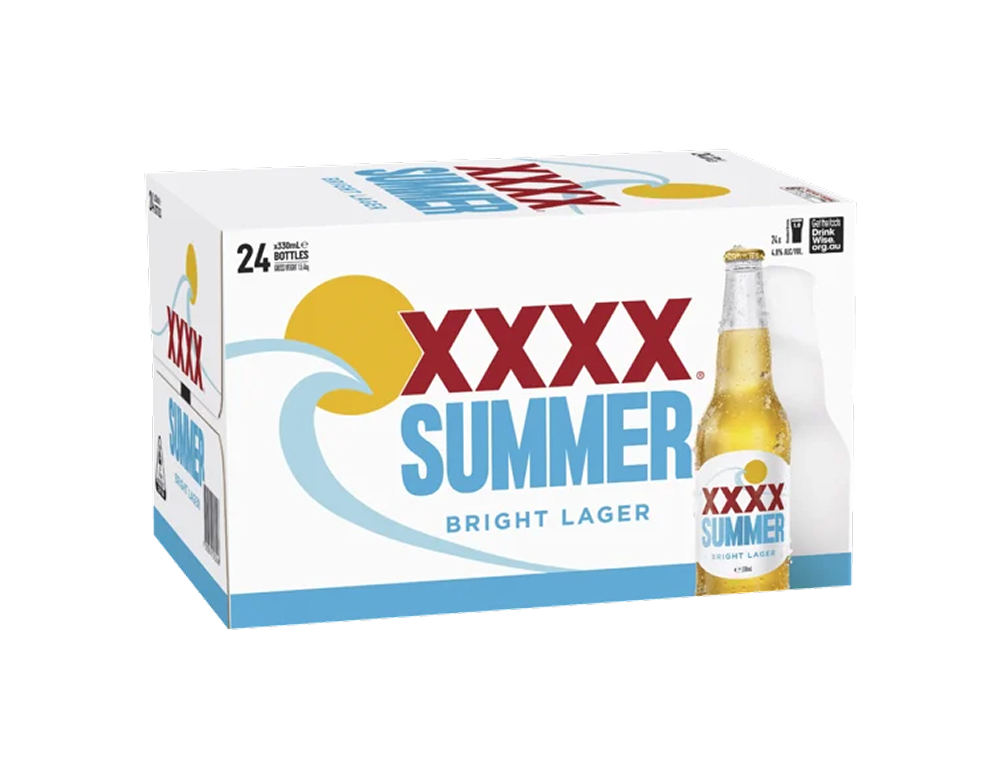 XXXX SUMMER BRIGHT BT 330ML CTN